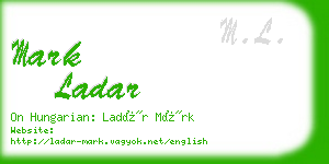 mark ladar business card